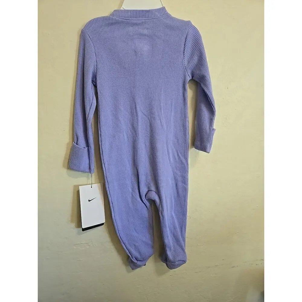 NIKE Baby Unisex Purple Blanket Sleeper Size 6M New